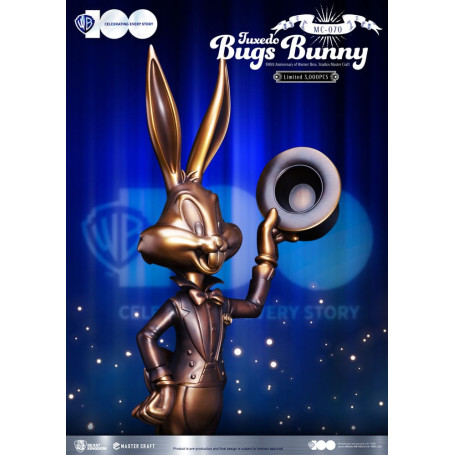 Beast Kingdom Disney - Master Craft - Tuxedo Bugs Bunny - Looney Tunes 100 aniversario de los estudios Warner Bros