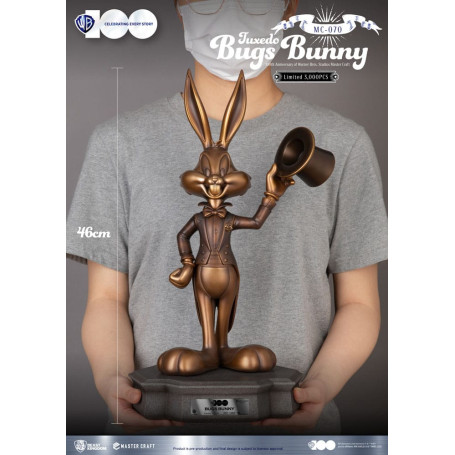 Beast Kingdom Disney - Master Craft - Tuxedo Bugs Bunny - Looney Tunes 100 aniversario de los estudios Warner Bros