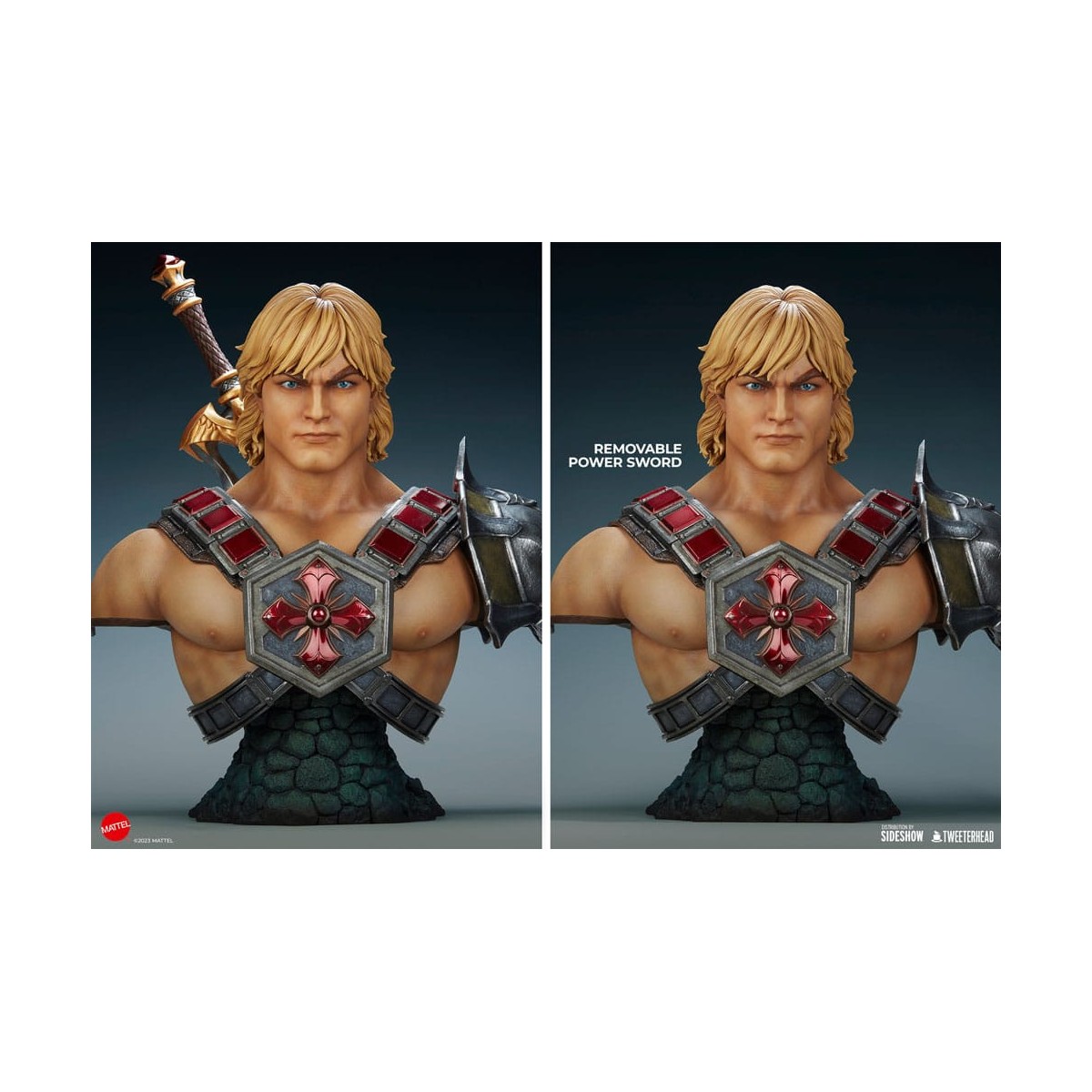 Tweeterhead - Busto MUSCLOR 1:1 - Busto HE-MAN 1:1 - Masters of the Universe Legends