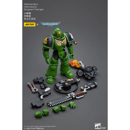 JoyToy Marines Espaciales - Salamandras - Sargento Intercesor Tsek'gan 1/18 - Warhammer 40K