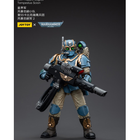 JoyToy Space Marines - Astra Militarum Tempestus - Escuadra Scions 55Th Kappic Eagles Tempestor Scion 1 1/18 - Warhammer 40K