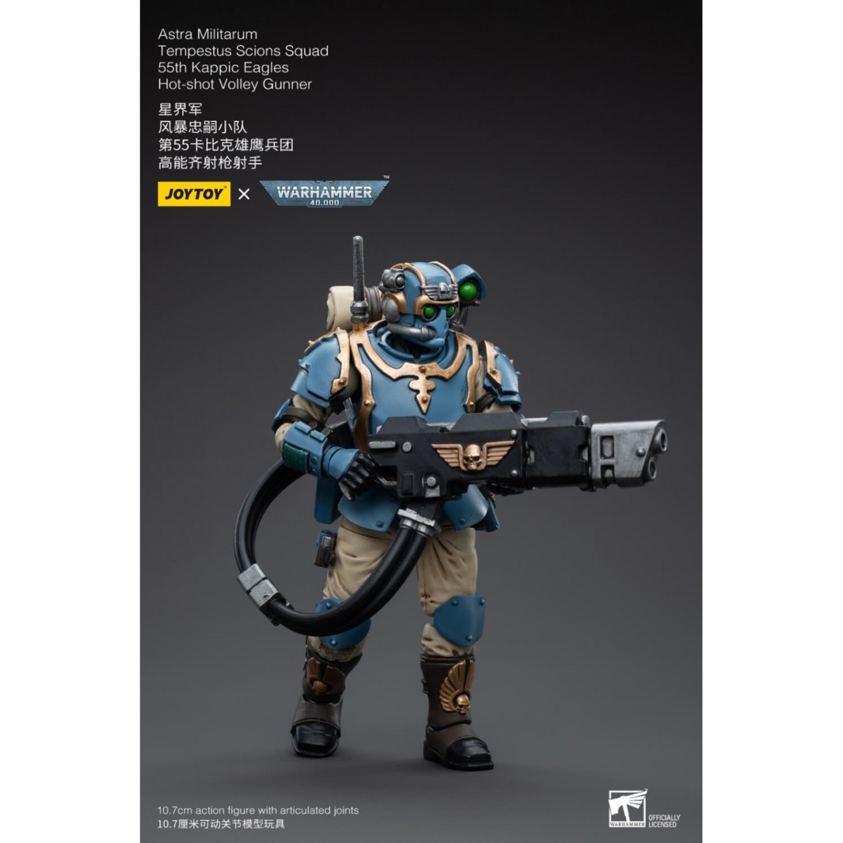 JoyToy Space Marines - Astra Militarum Tempestus - Escuadra Scions 55Th Kappic Eagles Tempestor Scion 1 1/18 - Warhammer 40K
