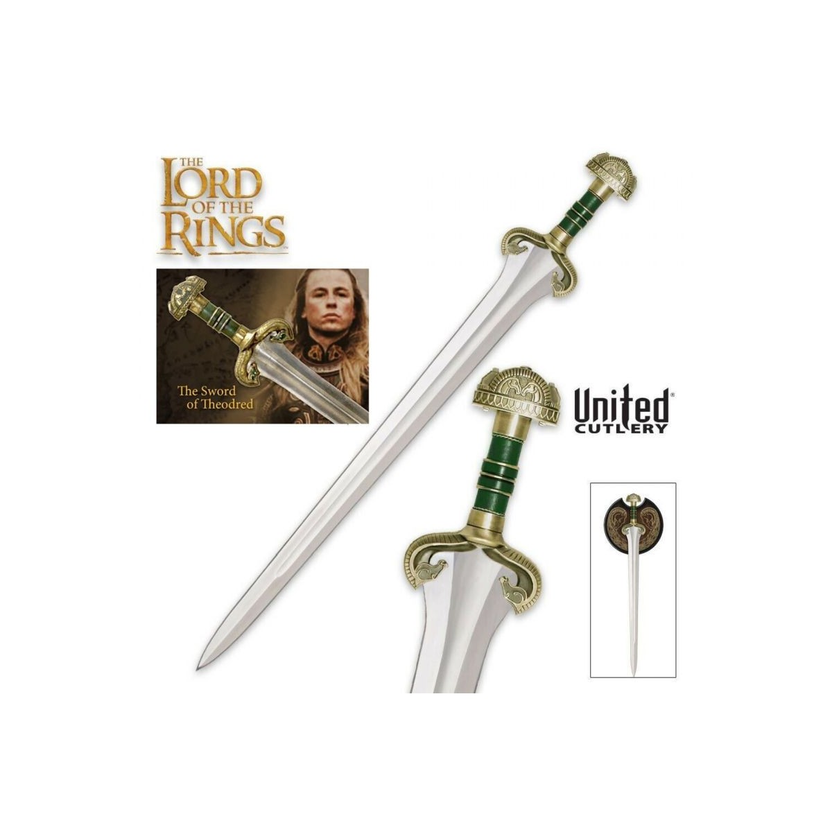 United Cutlery - El Señor de los Anillos: Espada de Theodred Réplica a escala 1:1