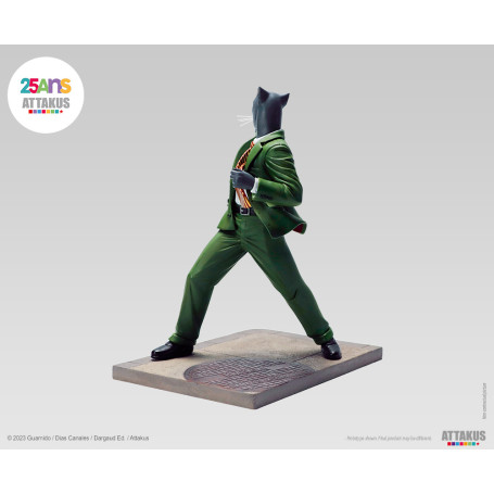 Attakus - ¡John Blacksad listo para disparar! - Estatua de Blacksad
