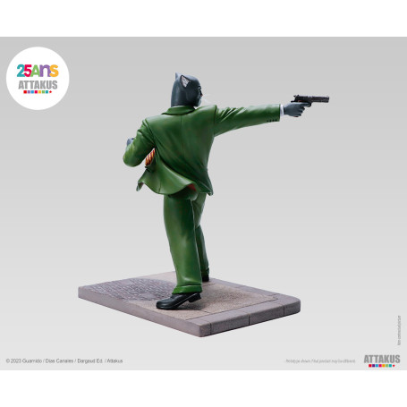 Attakus - ¡John Blacksad listo para disparar! - Estatua de Blacksad