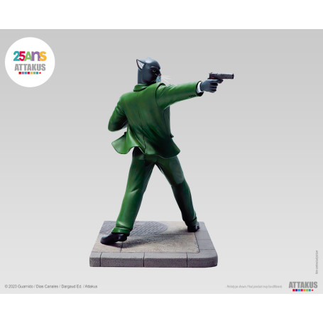 Attakus - ¡John Blacksad listo para disparar! - Estatua de Blacksad