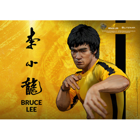 Blitzway - Estatuilla Bruce Lee 1/4 Homenaje 50 Aniversario - El Juego de la Muerte