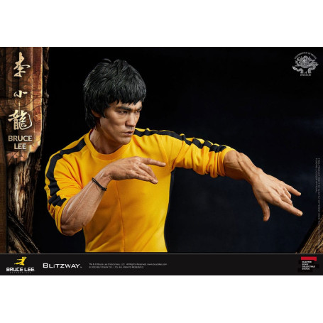 Blitzway - Estatuilla Bruce Lee 1/4 Homenaje 50 Aniversario - El Juego de la Muerte