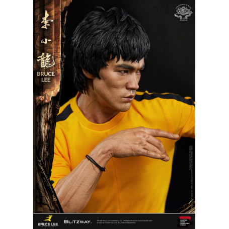 Blitzway - Estatuilla Bruce Lee 1/4 Homenaje 50 Aniversario - El Juego de la Muerte