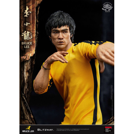 Blitzway - Estatuilla Bruce Lee 1/4 Homenaje 50 Aniversario - El Juego de la Muerte