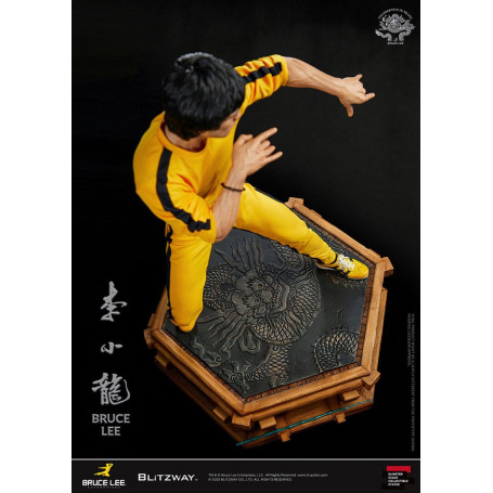 Blitzway - Estatuilla Bruce Lee 1/4 Homenaje 50 Aniversario - El Juego de la Muerte