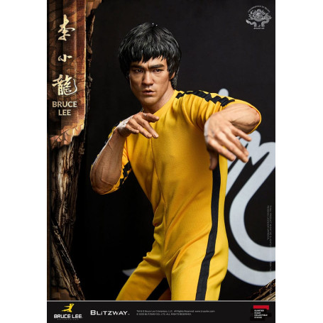 Blitzway - Estatuilla Bruce Lee 1/4 Homenaje 50 Aniversario - El Juego de la Muerte