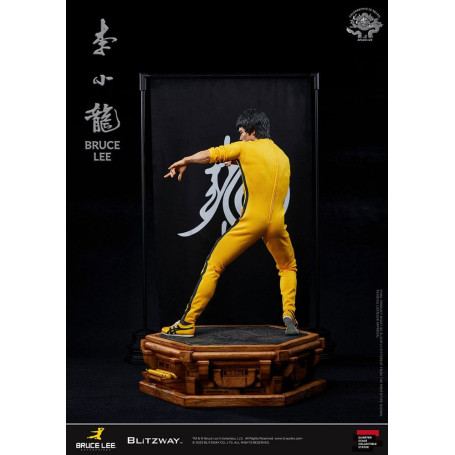 Blitzway - Estatuilla Bruce Lee 1/4 Homenaje 50 Aniversario - El Juego de la Muerte