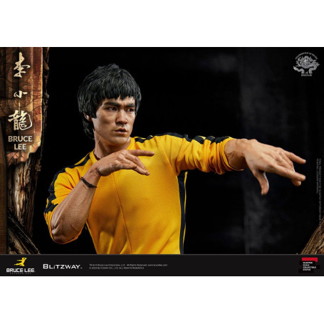 Blitzway - Estatuilla Bruce Lee 1/4 Homenaje 50 Aniversario - El Juego de la Muerte