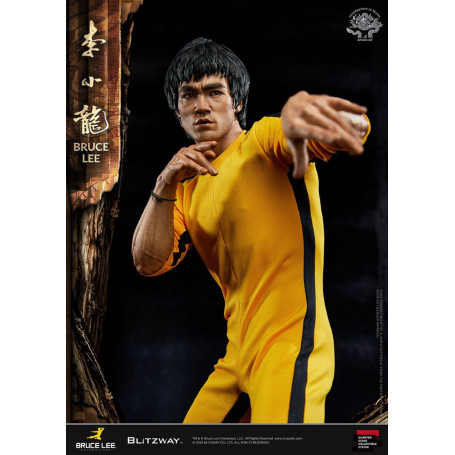Blitzway - Estatuilla Bruce Lee 1/4 Homenaje 50 Aniversario - El Juego de la Muerte