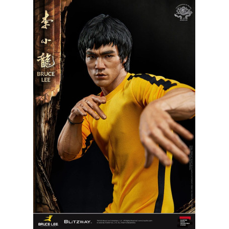 Blitzway - Estatuilla Bruce Lee 1/4 Homenaje 50 Aniversario - El Juego de la Muerte