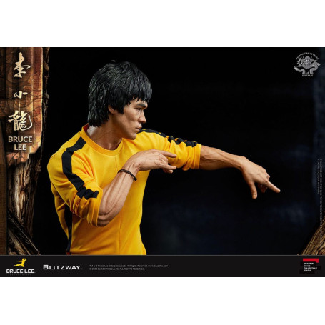 Blitzway - Estatuilla Bruce Lee 1/4 Homenaje 50 Aniversario - El Juego de la Muerte
