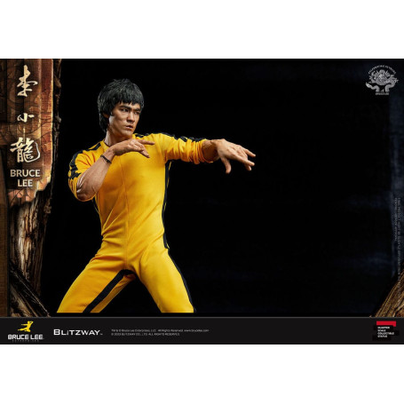 Blitzway - Estatuilla Bruce Lee 1/4 Homenaje 50 Aniversario - El Juego de la Muerte