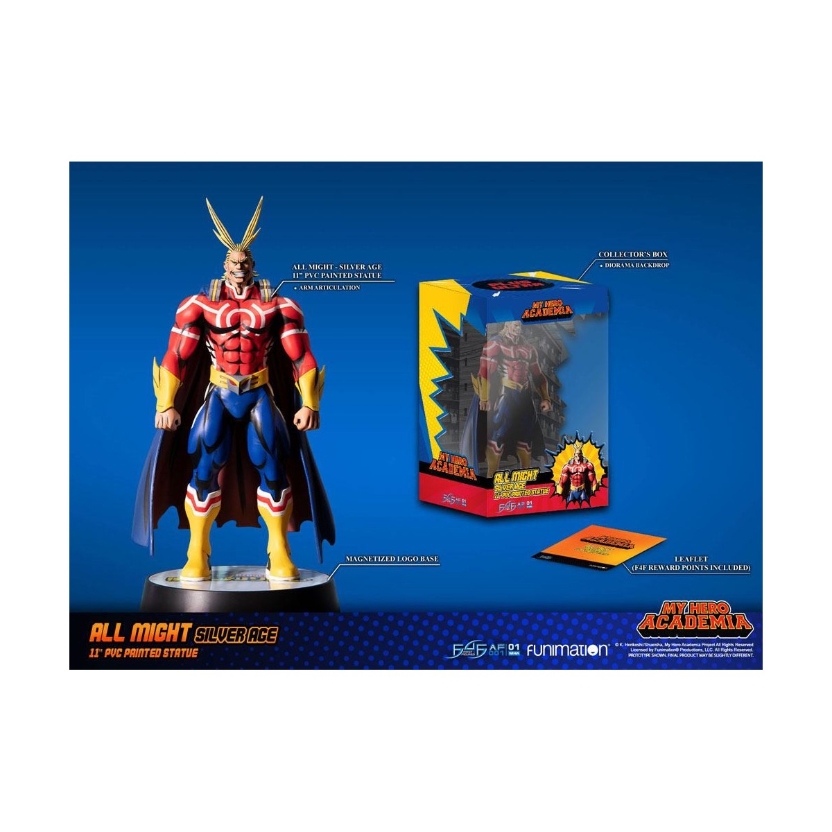 First 4 Figures - My Hero Academia - All Might Silver Age Standard Edition Estatua de PVC