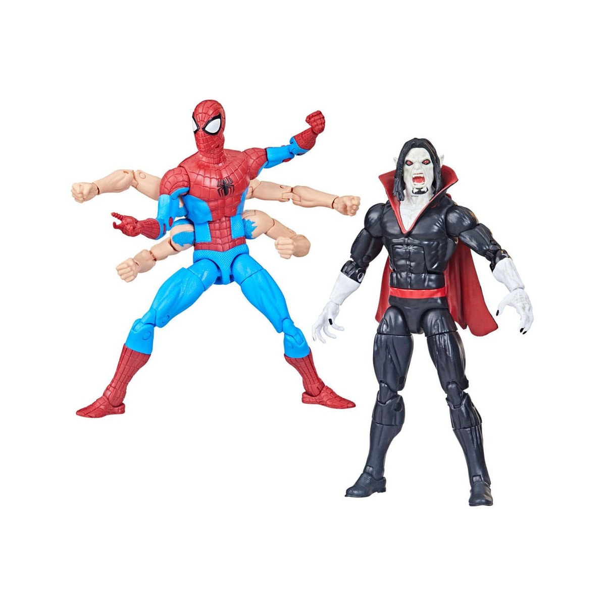 Marvel Legends The Amazing Spider-Man - Paquete de 2 Spider-Man y Morbius de 6 brazos