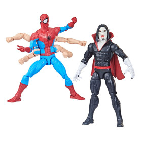 Marvel Legends The Amazing Spider-Man - Paquete de 2 Spider-Man y Morbius de 6 brazos