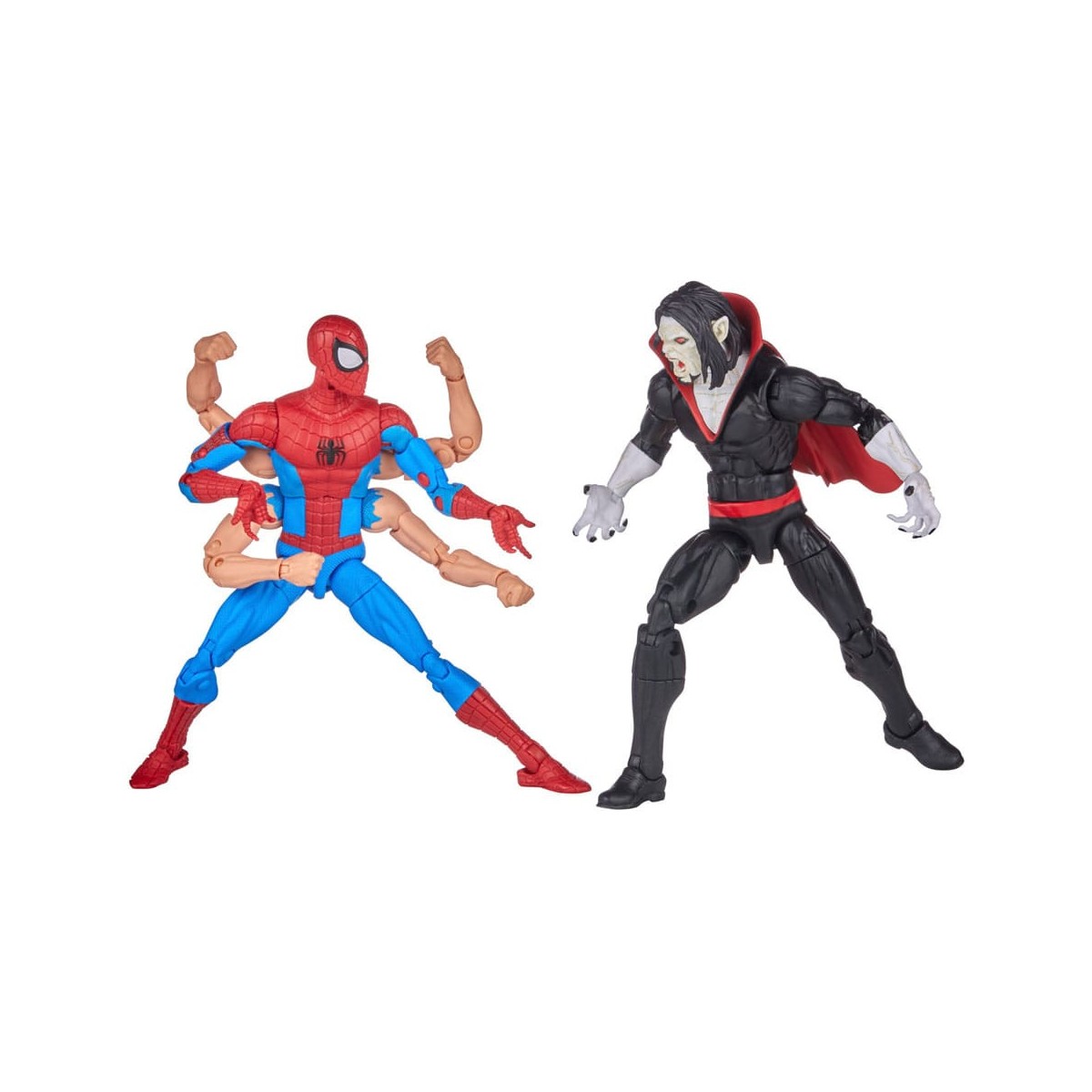Marvel Legends The Amazing Spider-Man - Paquete de 2 Spider-Man y Morbius de 6 brazos