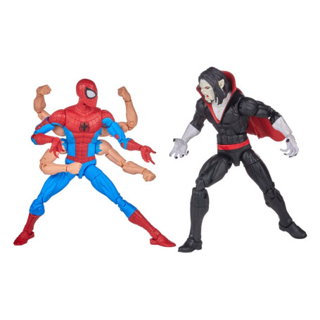 Marvel Legends The Amazing Spider-Man - Paquete de 2 Spider-Man y Morbius de 6 brazos