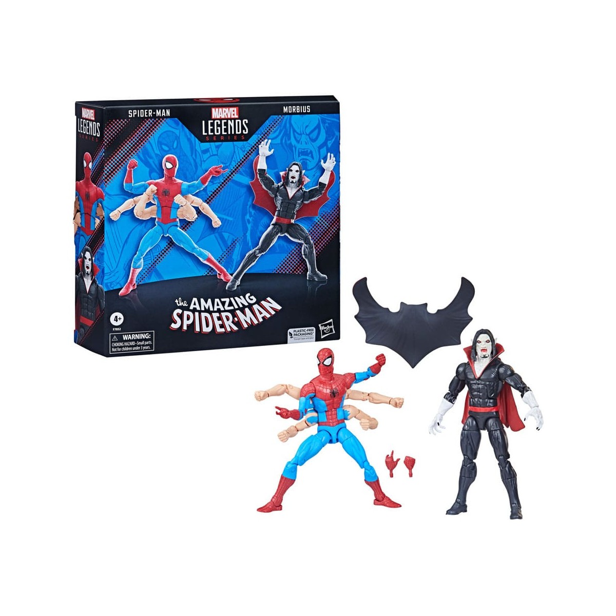 Marvel Legends The Amazing Spider-Man - Paquete de 2 Spider-Man y Morbius de 6 brazos