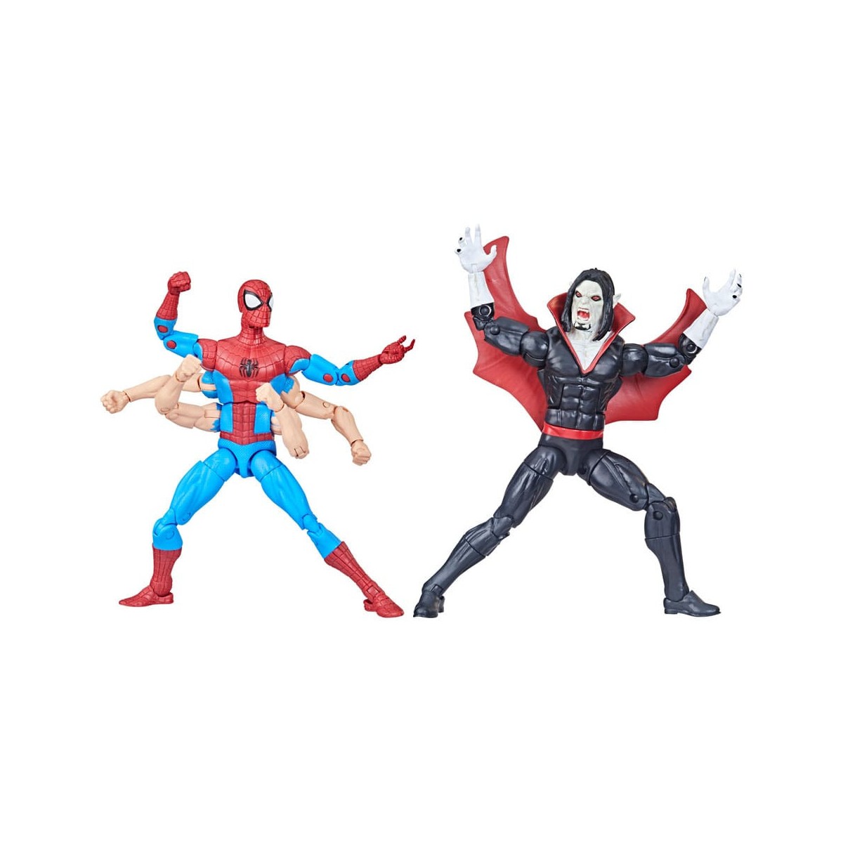 Marvel Legends The Amazing Spider-Man - Paquete de 2 Spider-Man y Morbius de 6 brazos