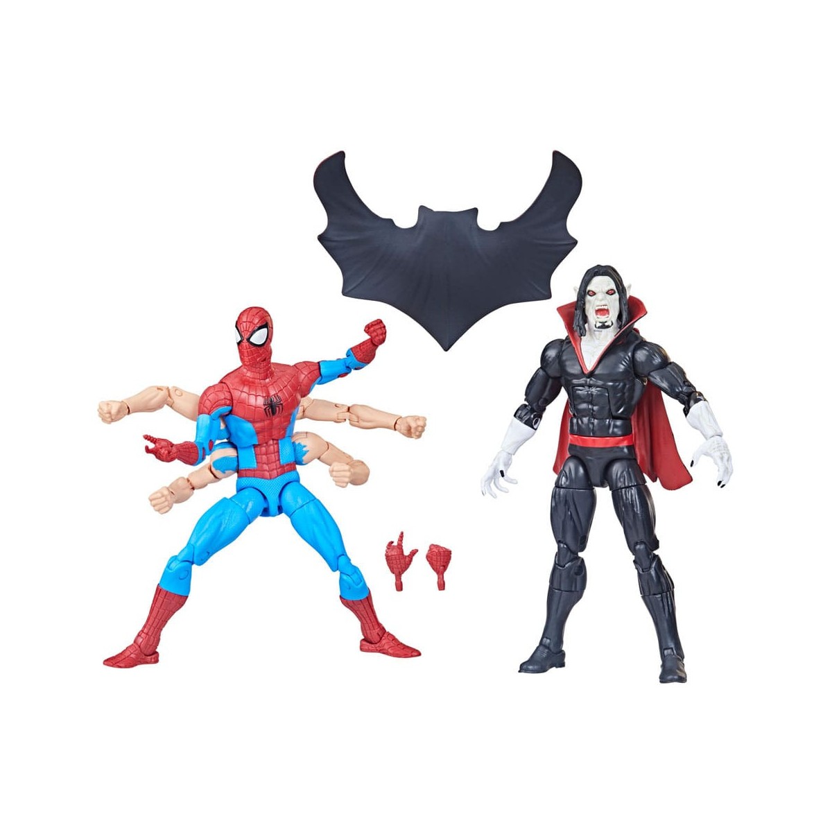 Marvel Legends The Amazing Spider-Man - Paquete de 2 Spider-Man y Morbius de 6 brazos