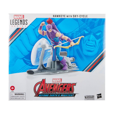 Marvel Legends - HAWKEYE CON SKY-CYCLE - Vengadores: Más allá de los poderosos de la Tierra