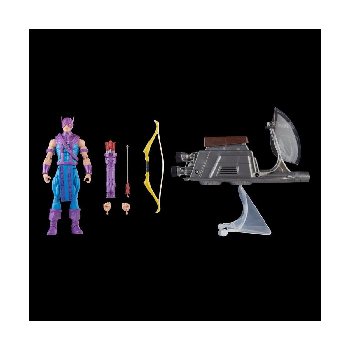 Marvel Legends - HAWKEYE CON SKY-CYCLE - Vengadores: Más allá de los poderosos de la Tierra