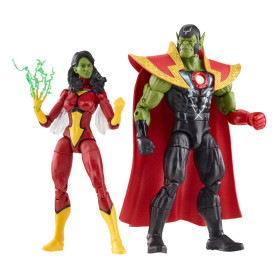 Marvel Legends - SKRULL QUEEN & SUPER SKRULL - Vengadores: Más allá de los poderosos de la Tierra