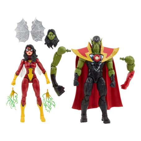 Marvel Legends - SKRULL QUEEN & SUPER SKRULL - Vengadores: Más allá de los poderosos de la Tierra