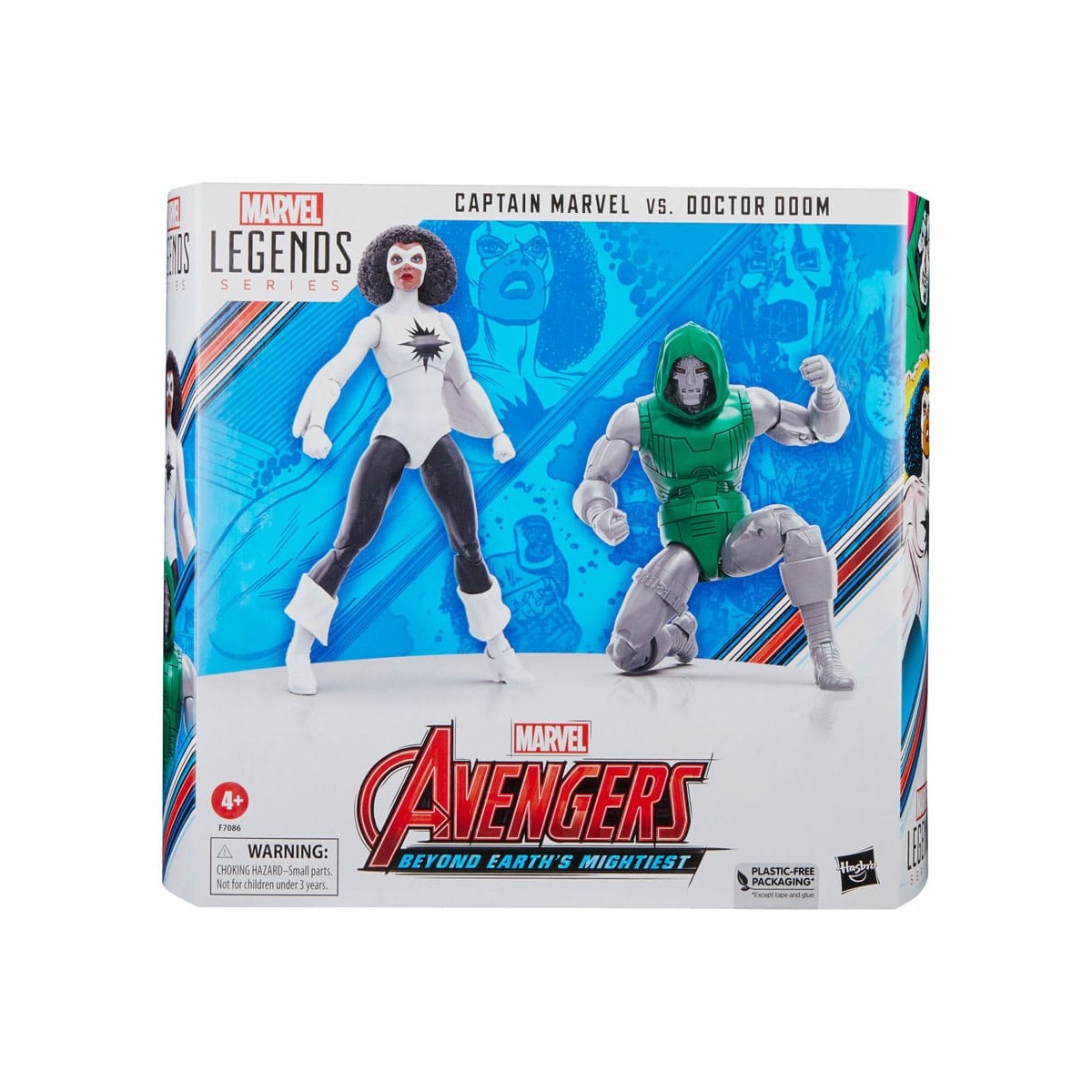 Marvel Legends - CAPITÁN MARVEL VS DR. DOOM - Vengadores: Más allá de los poderosos de la Tierra
