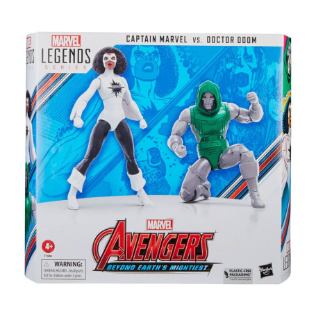 Marvel Legends - CAPITÁN MARVEL VS DR. DOOM - Vengadores: Más allá de los poderosos de la Tierra