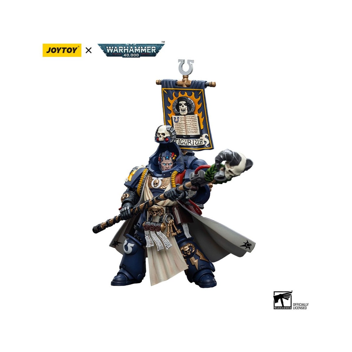 JoyToy Marines Espaciales - Ultramarines - Jefe Bibliotecario Tigurius 1/18 - Warhammer 40K