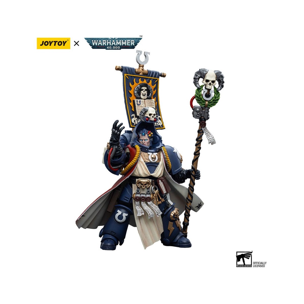 JoyToy Marines Espaciales - Ultramarines - Jefe Bibliotecario Tigurius 1/18 - Warhammer 40K