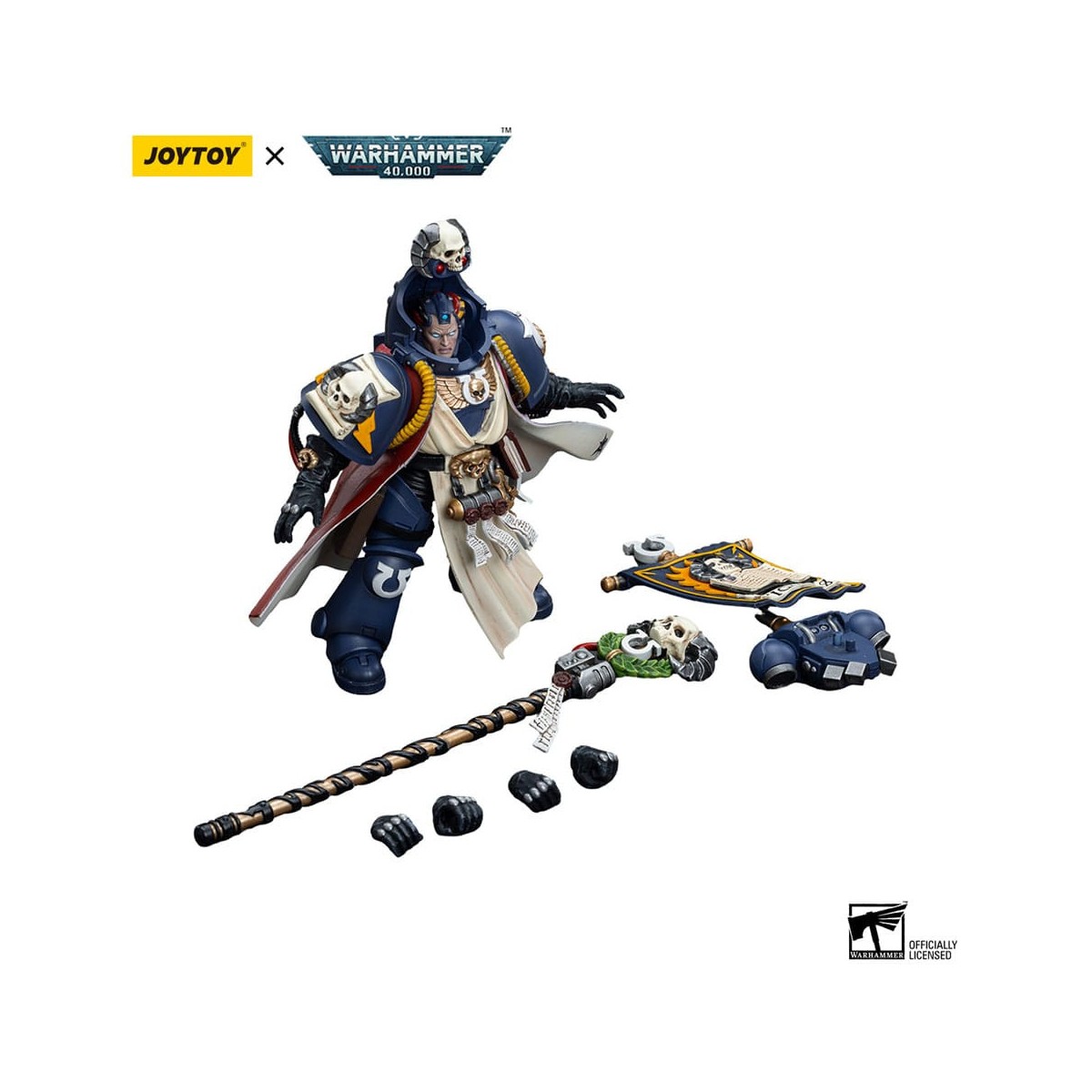 JoyToy Marines Espaciales - Ultramarines - Jefe Bibliotecario Tigurius 1/18 - Warhammer 40K