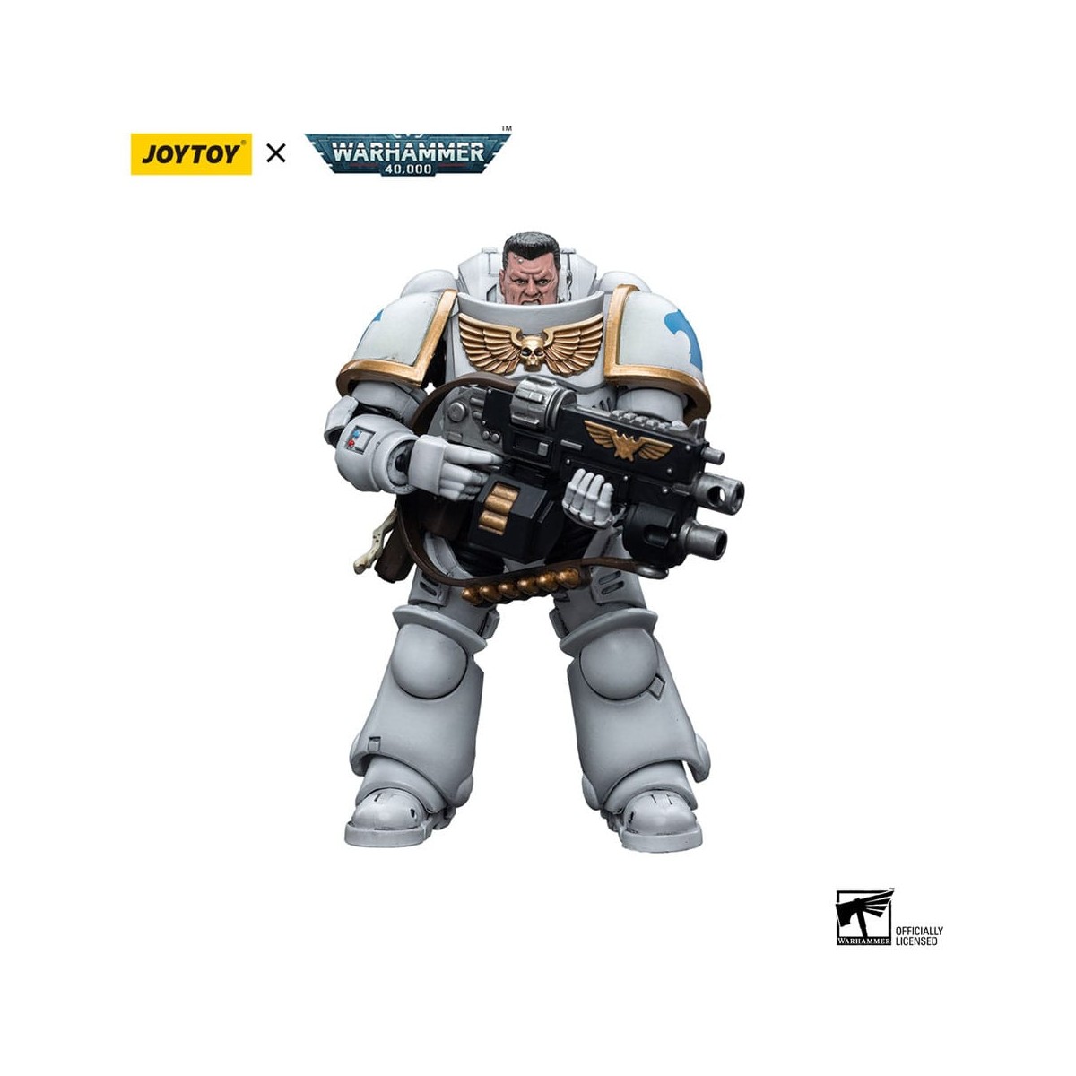 JoyToy Marines Espaciales - Cónsules Blancos - Intercesor 1 1/18 - Warhammer 40K