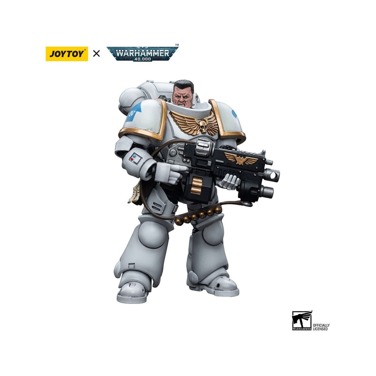 JoyToy Marines Espaciales - Cónsules Blancos - Intercesor 1 1/18 - Warhammer 40K