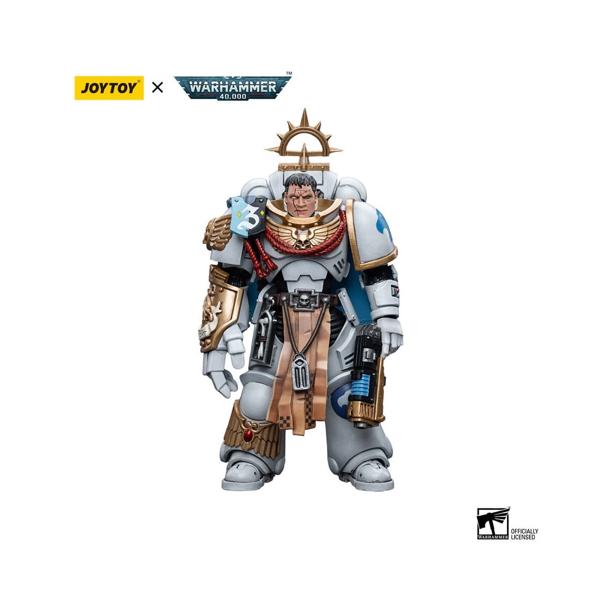 JoyToy Marines Espaciales - Cónsules Blancos - Capitán Messinius 1/18 - Warhammer 40K