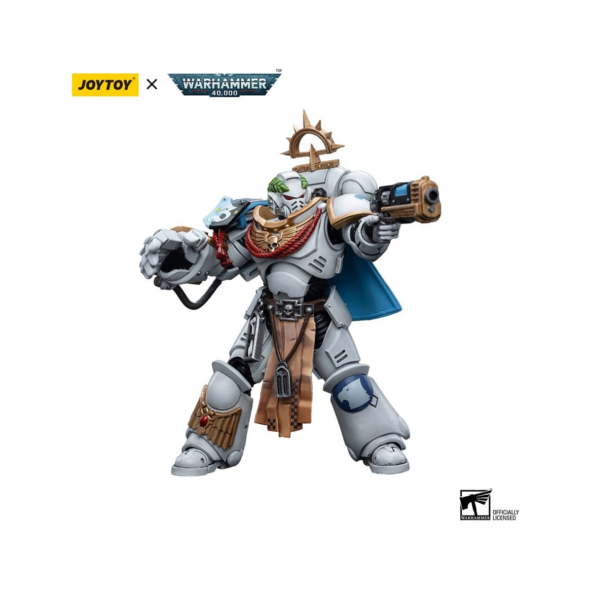 JoyToy Marines Espaciales - Cónsules Blancos - Capitán Messinius 1/18 - Warhammer 40K