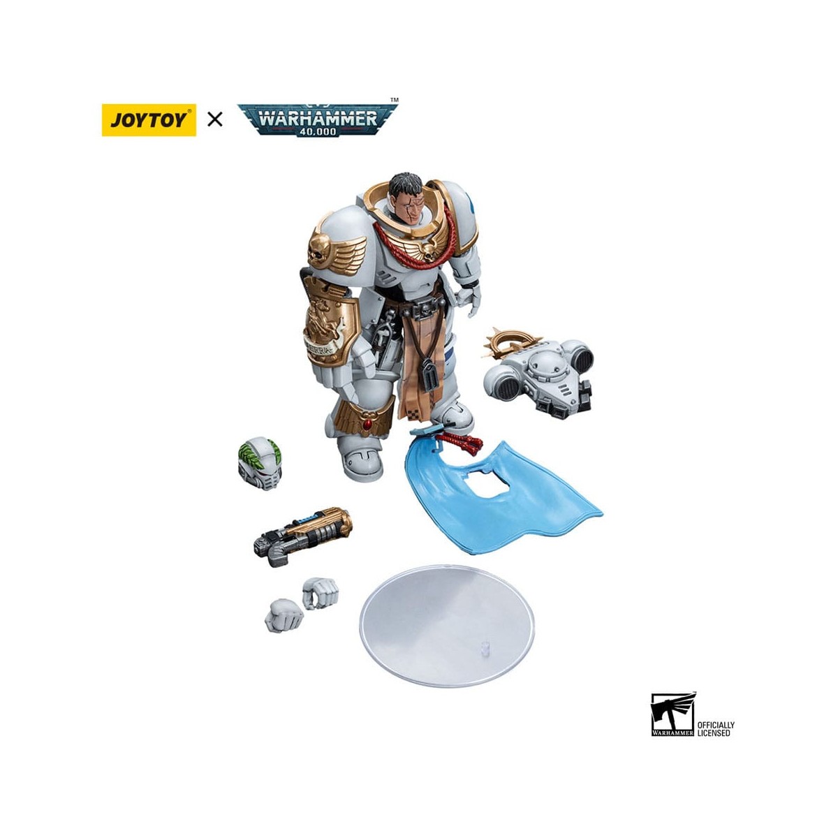 JoyToy Marines Espaciales - Cónsules Blancos - Capitán Messinius 1/18 - Warhammer 40K