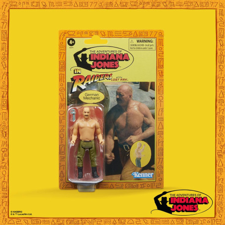 Hasbro - Mecánico alemán - Indiana Jones: En Busca del Arca Perdida - La Colección Retro