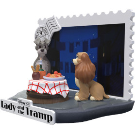 Beast Kingdom Disney - D-Stage PVC Diorama La Bella y el Vagabundo - Disney 100 Años de Maravilla
