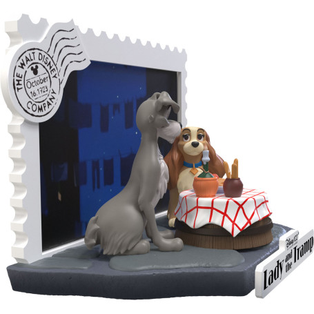Beast Kingdom Disney - D-Stage PVC Diorama La Bella y el Vagabundo - Disney 100 Años de Maravilla