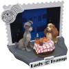 Beast Kingdom Disney - D-Stage PVC Diorama La Bella y el Vagabundo - Disney 100 Años de Maravilla