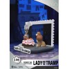 Beast Kingdom Disney - D-Stage PVC Diorama La Bella y el Vagabundo - Disney 100 Años de Maravilla
