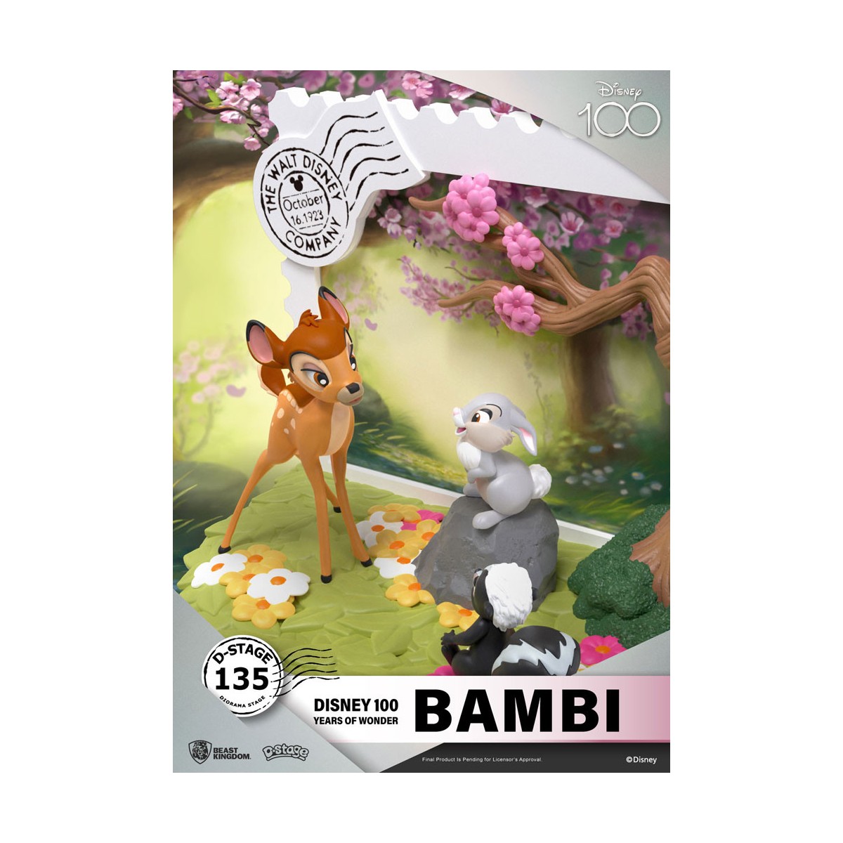 Beast Kingdom Disney - D-Stage PVC Diorama Bambi - Disney 100 Años de Maravilla